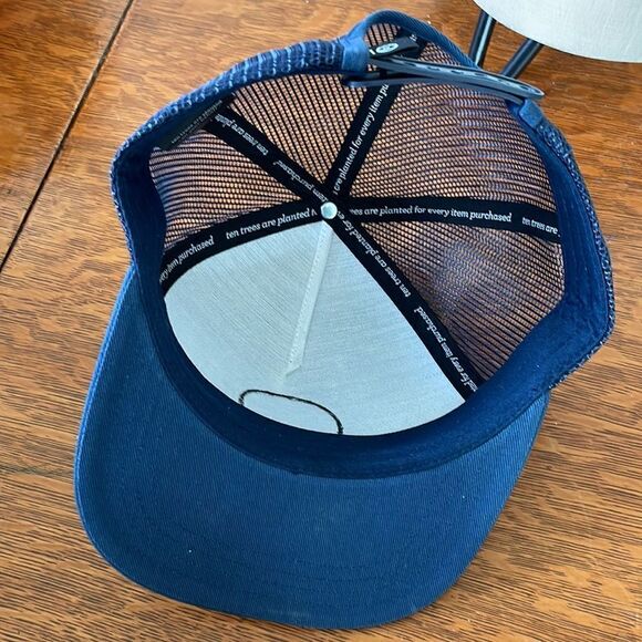 Support Your Local Forest Navy Blue Snap Back Cap EUC - Picture 6 of 7
